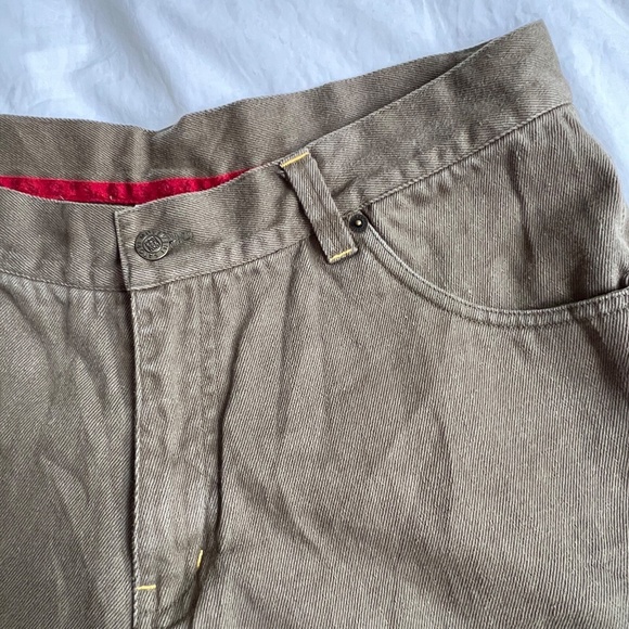 Satori Movement Shorts Sz 34 Hemp Organic Cotton Skateboarding Hiking Mens Green - Picture 3 of 5